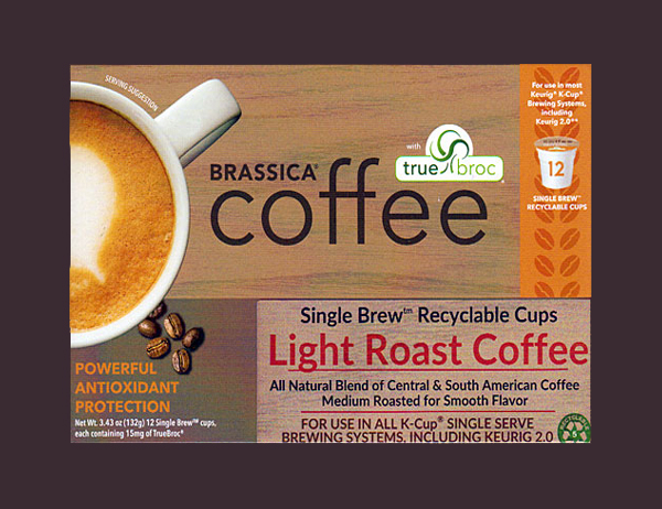 Brassica® Coffee Light Roast Coffee in K-Cup® Compatible Single Serve Cups