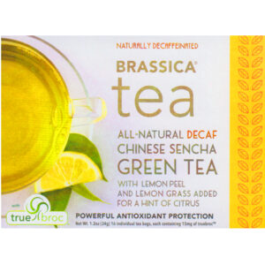 Brassica® Decaf. Green Tea w/Lemon & TrueBroc® ~ 16 Ct. Tea Bags