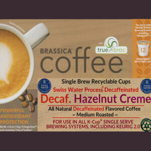 Brassica Decaffeinated Hazelnut Cream Coffee in K-Cup® Compatible Cups