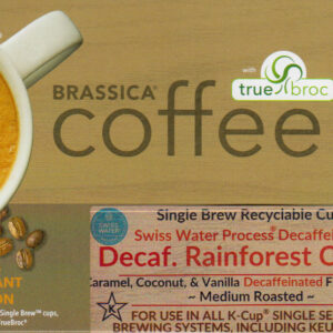 Brassica Decaffeinated Rainforest Crunch Coffee in K-Cup® Compatible Cups