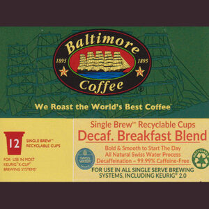 Swiss Water Process  Decaffeinated® Breakfast Blend Single Brew™ BCT-Cups