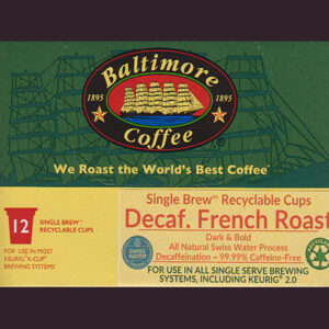 Swiss Water Process Decaffeinated® French Roast Single Brew™ BCT-Cups