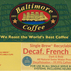 Swiss Water Process Decaffeinated® French Roast Single Brew™ BCT-Cups