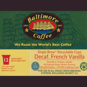 Swiss Water Process Decaffeinated® French Vanilla Single Brew BCT-Cups