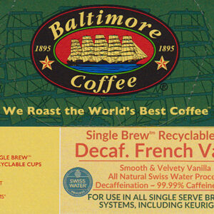 Swiss Water Process Decaffeinated® French Vanilla Single Brew BCT-Cups