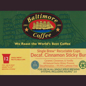 Swiss Water Process Decaffeinated® Cinnamon Sticky Bun - Single Brew BCT-Cups
