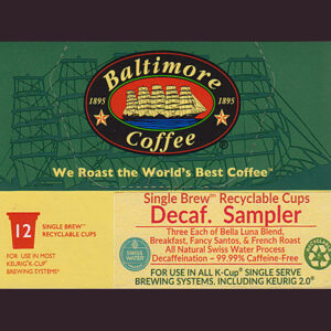 Swiss Water Process Decaffeinated® Coffee Sampler Single Brew™ BCT-Cups