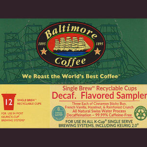 Swiss Water Process Decaffeinated® Flavored Sampler Single Brew™ BCT-Cups