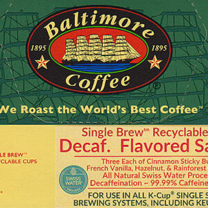 Swiss Water Process Decaffeinated® Flavored Sampler Single Brew™ BCT-Cups