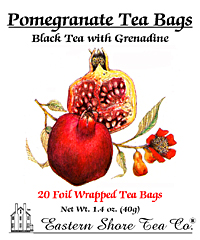 Eastern Shore Pomegranate Tea Bags ~ 20 Count.