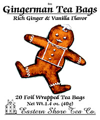 Eastern Shore Gingerman Tea Bags ~ 20 Count