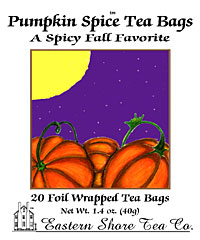 Eastern Shore Pumpkin Spice Tea Bags ~ 20 Ct