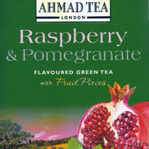 Ahmad Raspberry & Pomegranate Green Tea Bags ~ 20 Count.