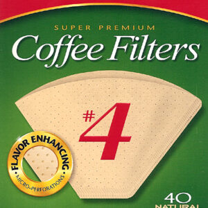 Melitta #4 Natural Brown Filter ~ 40 Count