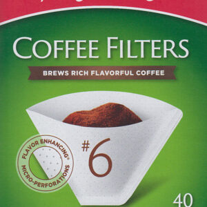 Melitta #6 Filter- White ~ 40 Count