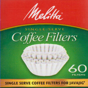 White, Non-Bleached Coffee Filters for Sing-Serve JavaJig®.  60 count