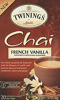 Twinings French Vanilla Chai Tea Bags ~ 20 Count