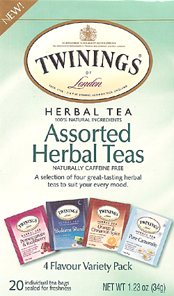 Twinings Assorted Herbal Teas ~ 20 Count