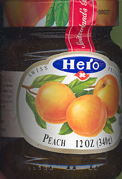 Hero Peach Preserves. 12 oz.