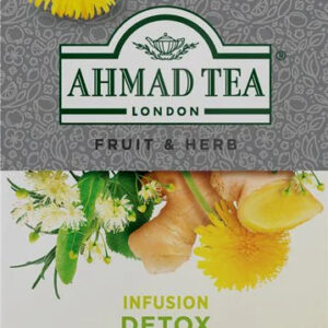 Ahmad Detox Caffeine-Free Herbal Tea Bags ~ 20 Count