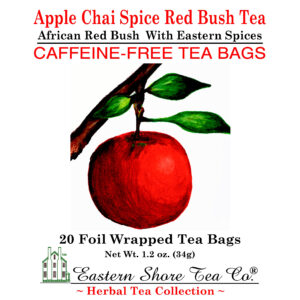 Eastern Shore Apple Chai Red Bush Teabags ~ 20 Count