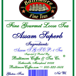 Assam Superb 100% Organic Tea ~ 4 oz. Pouch