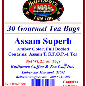 Baltimore Assam Superb Tea Bags ~ 100% Organic