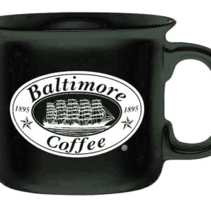 Baltimore Coffee Black 14 oz. Ceramic Mug.