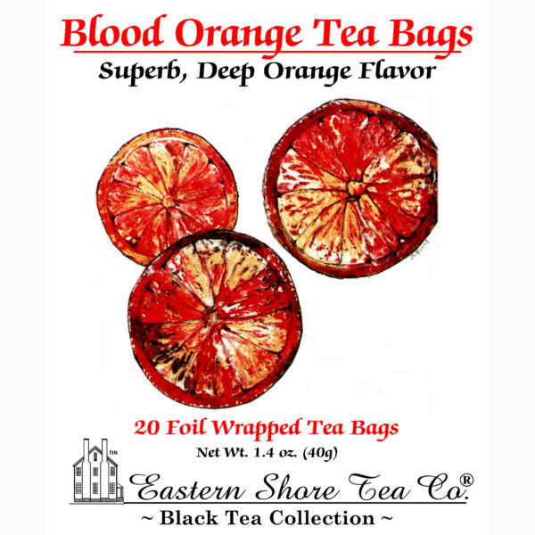 Eastern Shore Blood Orange Tea Bags ~ 20 Count.