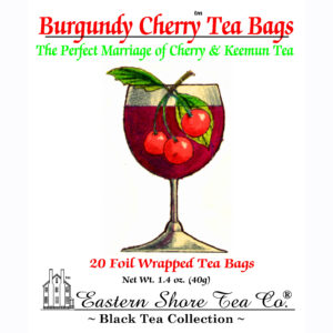 Eastern Shore Burgundy Cherry Tea Bags ~ 20 Count.