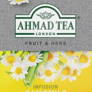 Ahmad Chamomile & Lemongrass Herbal Tea Bags ~ 20 Count.