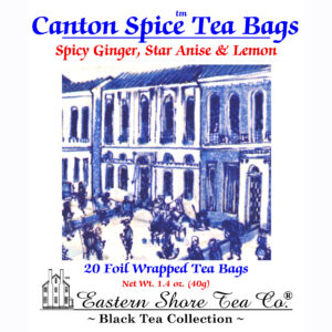 Eastern Shore Canton Spice Tea Bags ~ 20 Count.