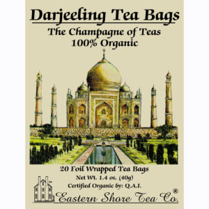 Eastern Shore 100% Organic Darjeeling Tea Bags ~ Box