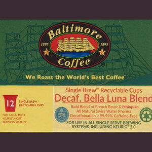 Swiss Water Process Decaffeinated® Bella Luna Single Brew™ BCT-Cups
