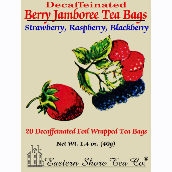 Eastern Shore Decaf. Berry Jamboree Tea Bags ~ Box