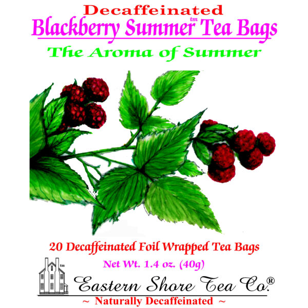 Eastern Shore Decaf. Blackberry Summer Tea Bags ~ 20 Ct.