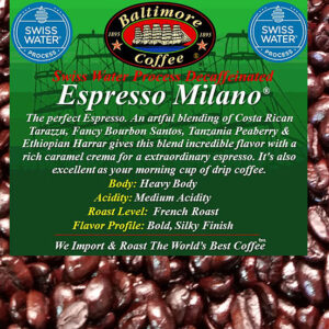 SWP-Decaffeinated Espresso Milano®