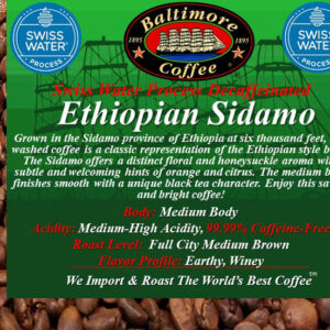 SWP-Decaffeinated Ethiopian Sidamo