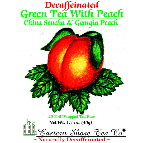 Eastern Shore Decaf. Green Tea With Peach Tea Bags