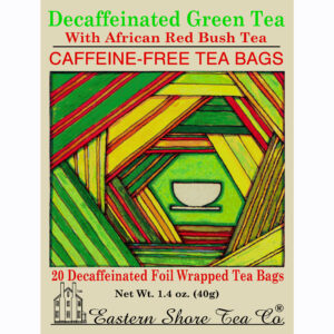 Eastern Shore Decaf. Green Tea w/Redbush Tea Bags ~ Box