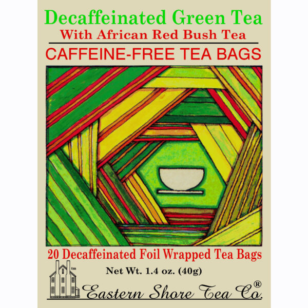 Eastern Shore Decaf. Green Tea w/Redbush Tea Bags ~ Box