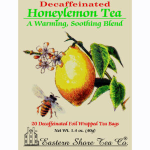 Eastern Shore Decaf. Honeylemon Tea Bags ~ Box