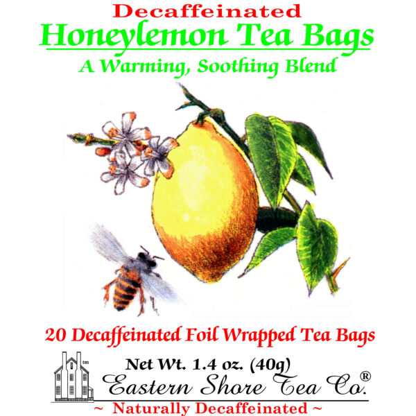 Eastern Shore Decaf. Honeylemon Tea Bags ~ 20 Ct.