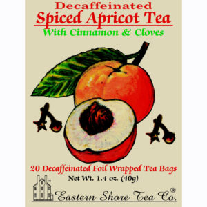 Eastern Shore Decaf. Spiced Apricot Tea Bags ~ Box