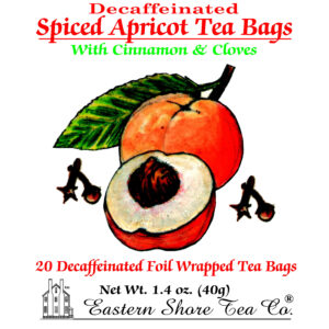 Eastern Shore Decaf. Spiced Apricot Tea Bags ~ 20 Ct.