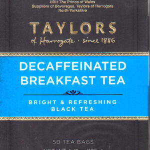 Taylors Decaffeinated Breakfast Tea ~ 50 count