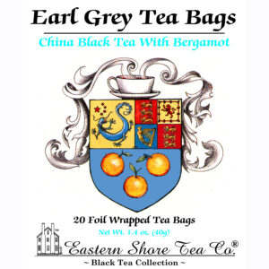 Eastern Shore Earl Grey Tea Bags ~ 20 Count.