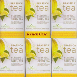 Brassica® Green Tea w/Lemon &TrueBroc®  Case of 6 Boxes (96 Tea Bags)