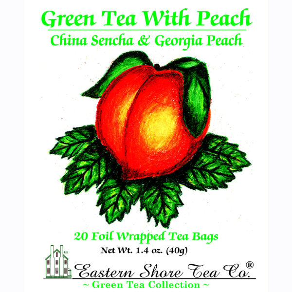 Eastern Shore Green Tea with Peach ~ 20 Count