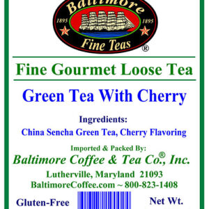 Green Tea With Cherry ~ 4 oz. Pouch